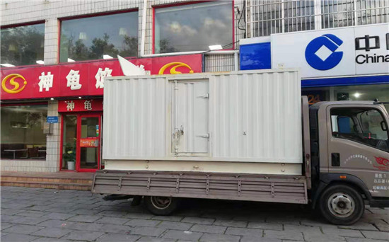金波乡出租发电机施工案例